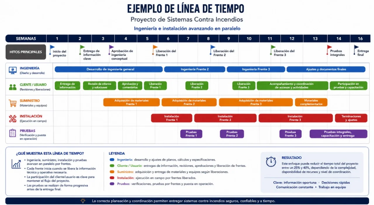 Ejemplo de línea de tiempo.